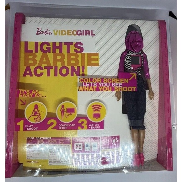 Barbie Video Girl Real Working Camera Color LCD Screen, Playback 1st generation - Picture 16 of 16